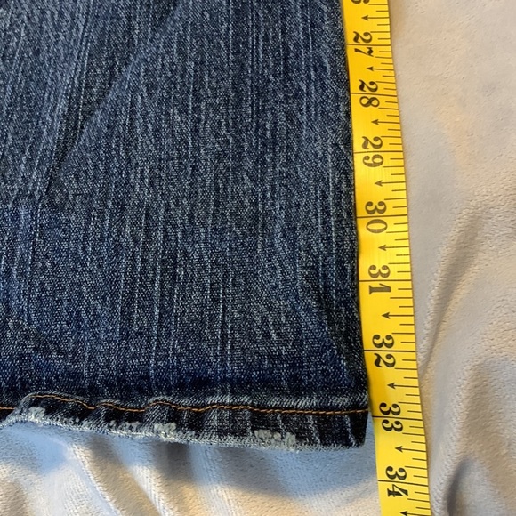 Rocawear size 11 lowrise flare Y2k gold embroidered pockets vintage 00’s sexy - Picture 9 of 12